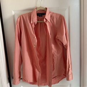 Ralph Lauren Men's Red Casual Button Down Shirt